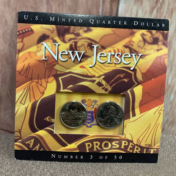 US Mint Other Us Minted Quarter Dollar New Jersey Numbered Coin Set